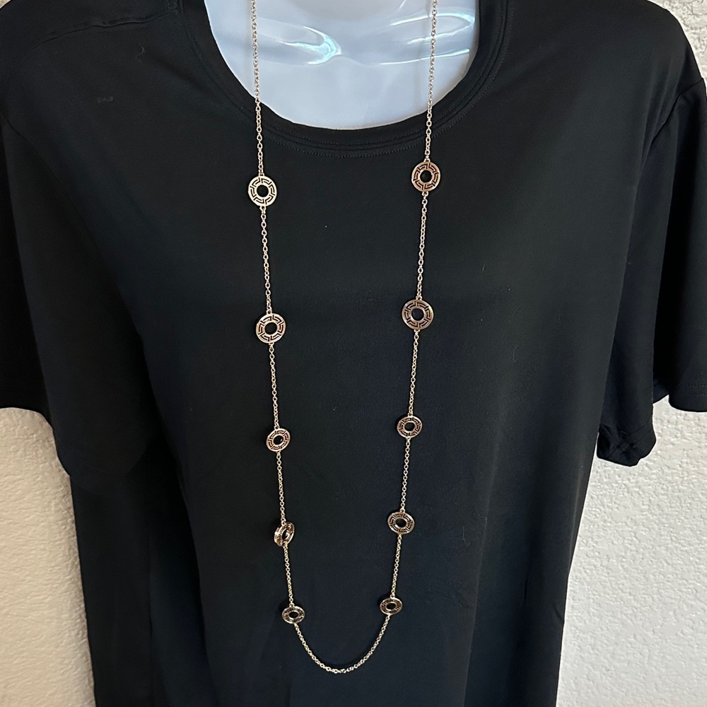 Charter Club Gold Necklace with Circular Accents